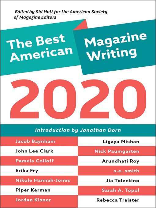 Title details for The Best American Magazine Writing 2020 by Sid Holt - Available